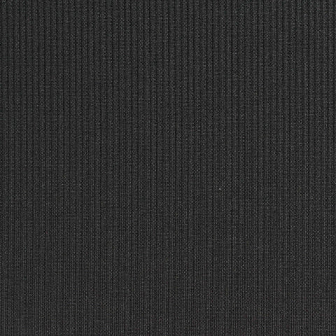 Polyester Stretch Rib Knit Fabric, 259 gsm, 130 cm — Grey