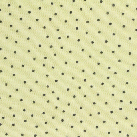 Black Dots Jersey Knit, Acrylic-Cotton