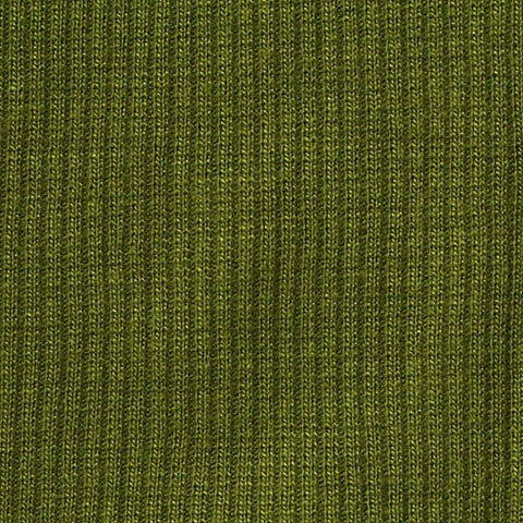 Polyester Stretch Rib Knit Fabric, 238 gsm, 128 cm — Green