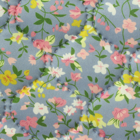 Pink Floral Milk Silk Knit, Polyester