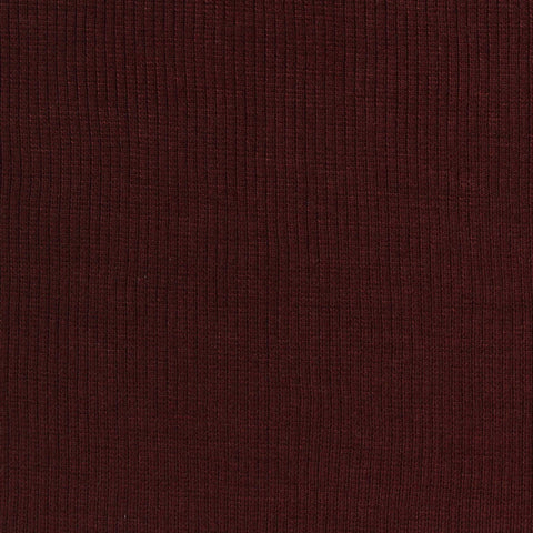 Polyester Stretch Rib Knit Fabric, 265 gsm, 120 cm — Red