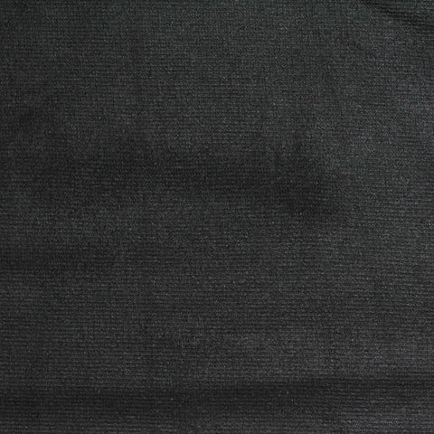 Polyester Viscose Stretch Ponte Knit Fabric, 330 gsm, 156 cm — Black