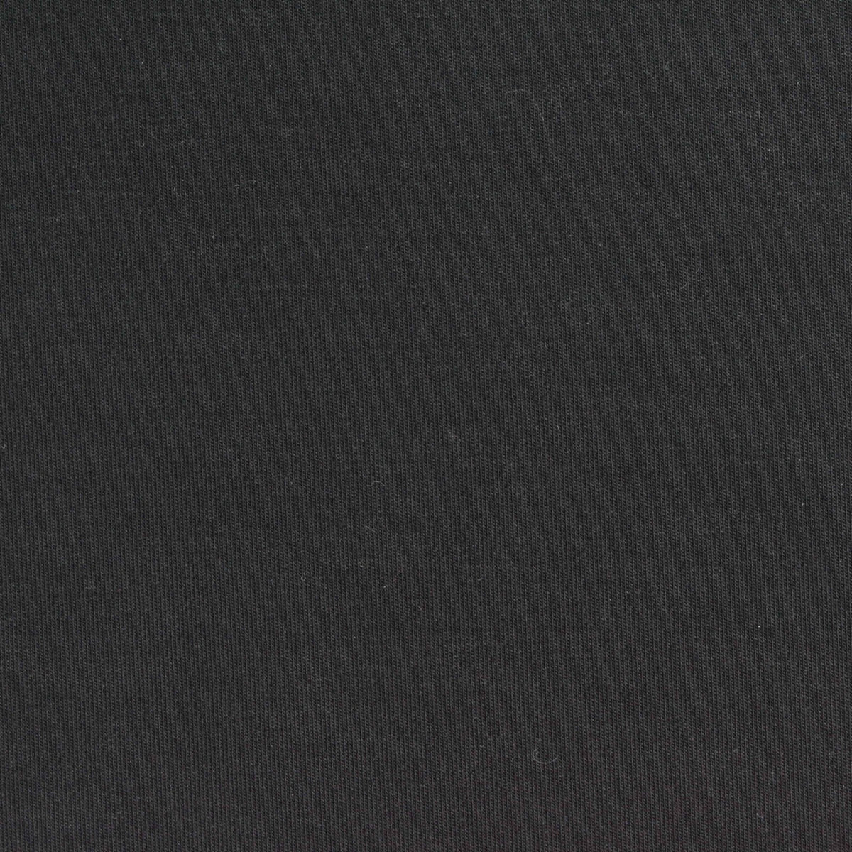 Cotton Stretch Interlock Knit Fabric, 320 gsm, 150 cm — Black