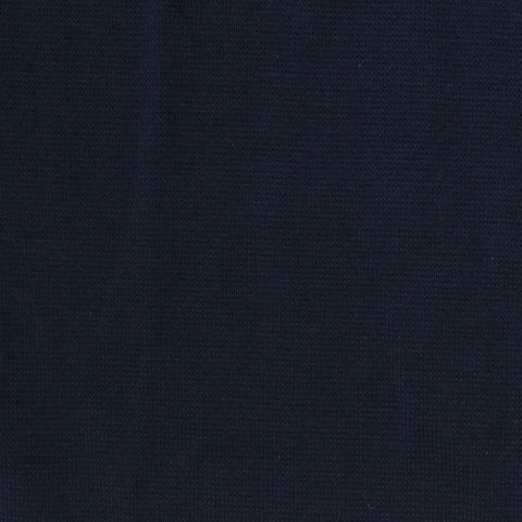 Cotton Stretch Rib Knit Fabric, 232 gsm, 160 cm — Navy