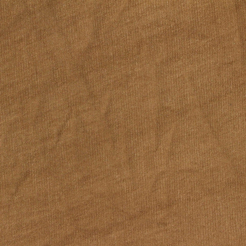 100% Polyester Rib Knit Fabric, 76 gsm, 160 cm — Brown