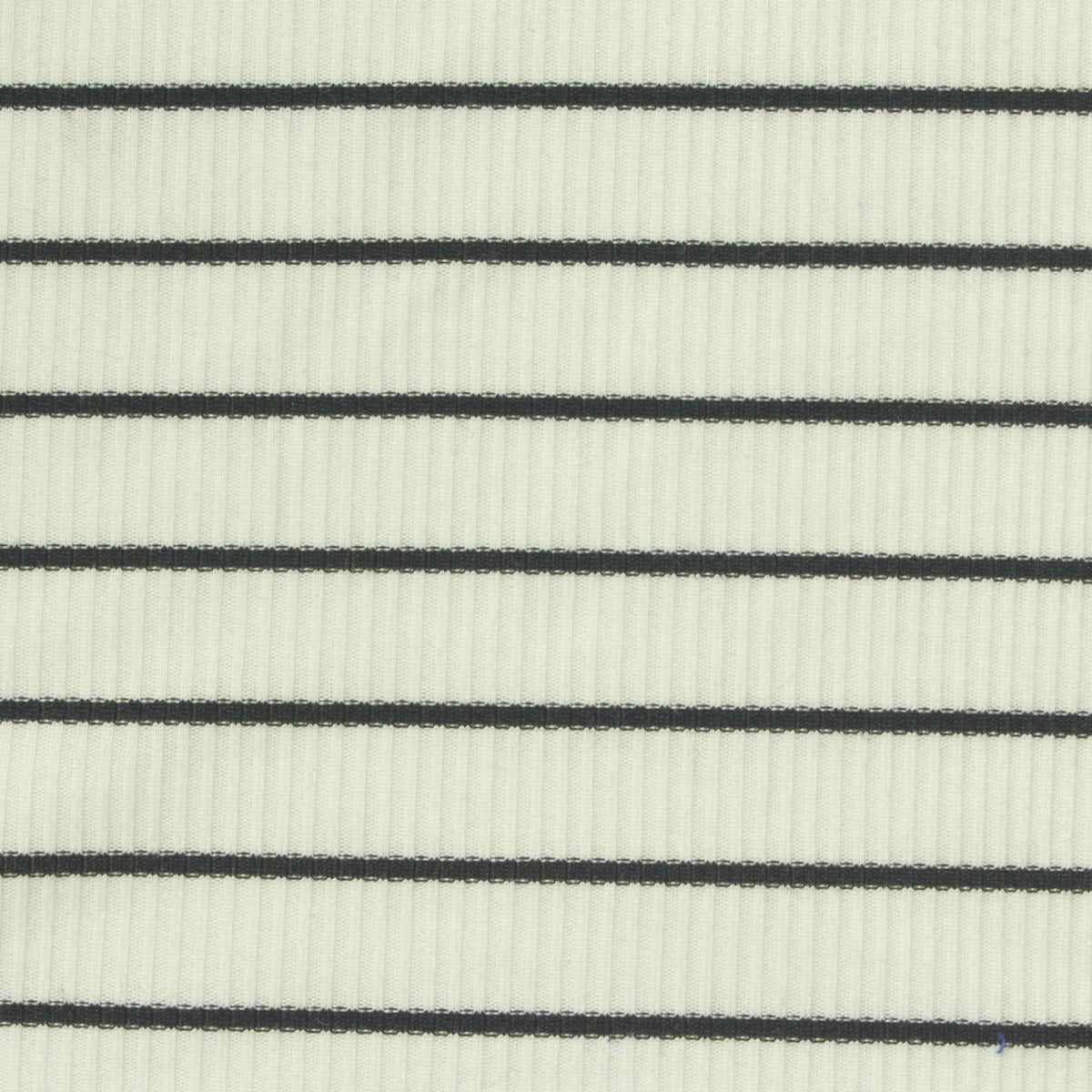Dark Grey Horizontal-Stripe Rib Knit, Polyester, 173 gsm
