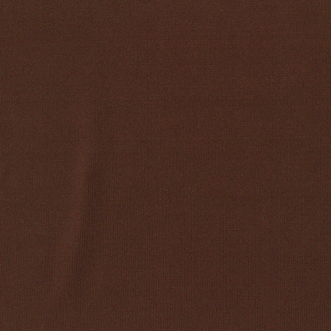 Viscose Stretch Interlock Knit Fabric, 380 gsm, 135 cm — Brown