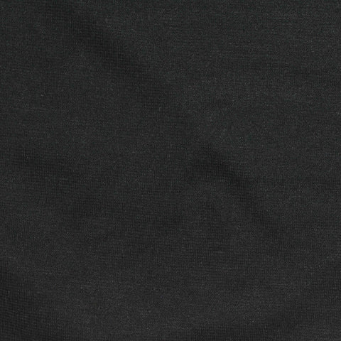 Viscose Nylon Stretch Ponte Knit Fabric, 260 gsm, 160 cm — Black, ref EF-263633