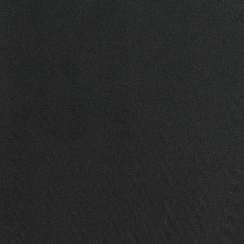Polyester Stretch Sateen Fabric, 210 gsm, 152 cm — Black