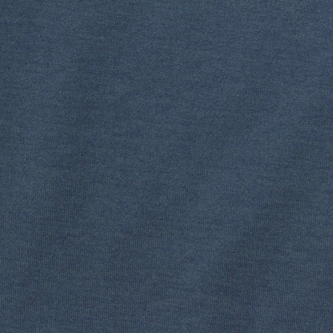 Brushed Polyester Stretch Jersey Knit Fabric, 240 gsm, 175 cm — Navy