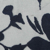 Navy Floral Knit, Viscose — texture