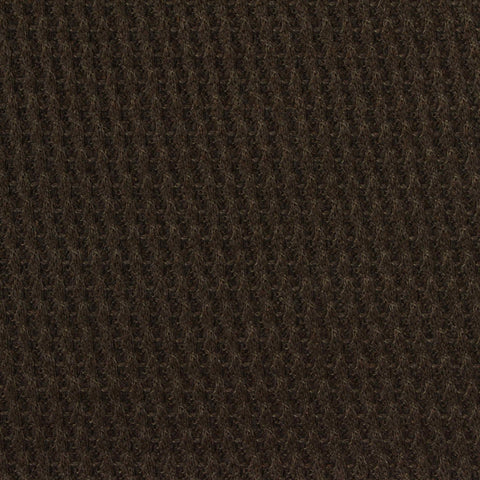 Brushed Viscose Polyester Stretch Waffle Knit Fabric, 220 gsm, 160 cm — Brown