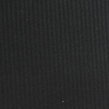 Cotton Polyester Stretch Rib Knit Fabric, 240 gsm, 145 cm — Black