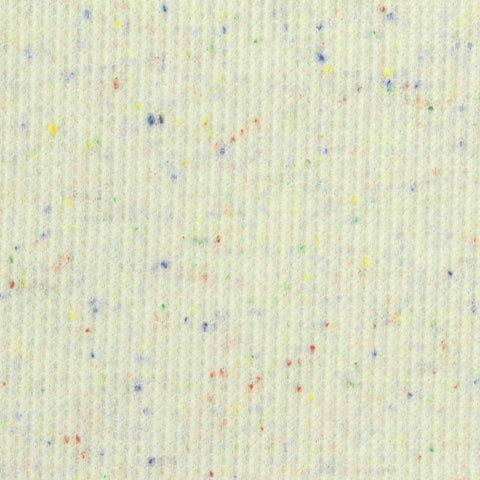 Light Cream Marl Waffle Knit, Poly-Cotton