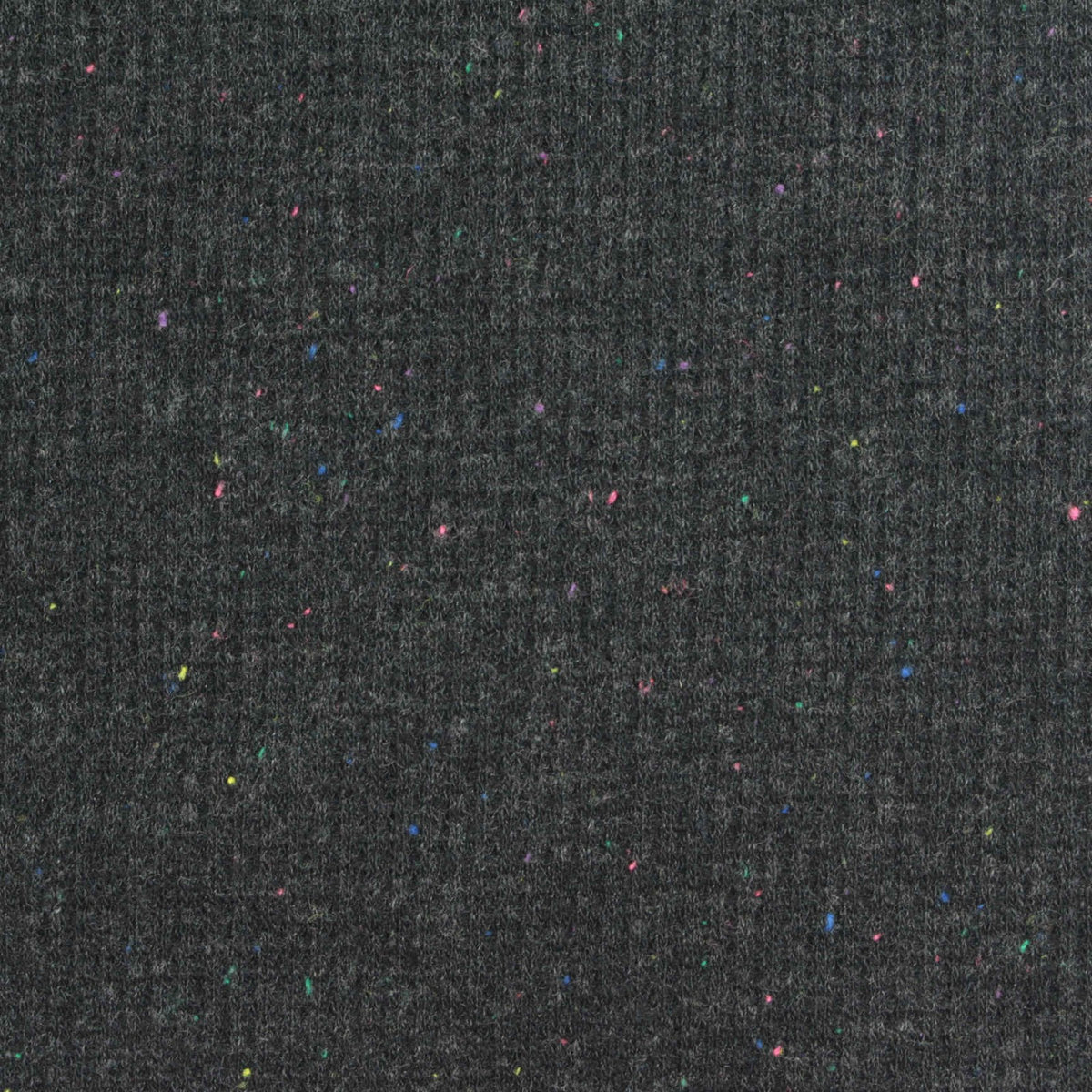 Polyester Cotton Stretch Waffle Knit Fabric, 200 gsm, 180 cm — Grey