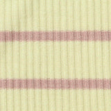 Pink Horizontal-Stripe Rib Knit, Viscose — texture