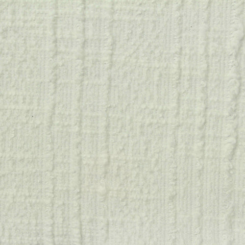 Slub Polyester Cotton Bouclé Fabric, 300 gsm, 160 cm — White