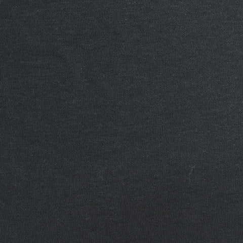 100% Cotton Interlock Knit Fabric, 190 gsm, 180 cm — Black