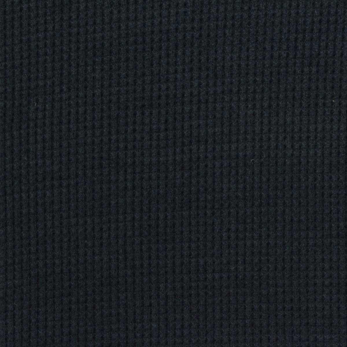 Brushed Cotton Viscose Stretch Waffle Knit Fabric, 235 gsm, 150 cm — Navy