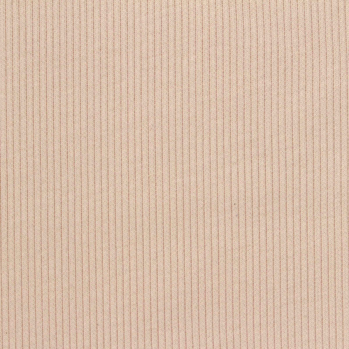 Polyester Stretch Rib Knit Fabric, 450 gsm, 130 cm — Beige