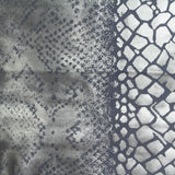 Animal Print Polyester Stretch Sateen Fabric, 235 gsm, 150 cm — Grey