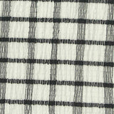 Black Check Warp Knit, Polyester — texture