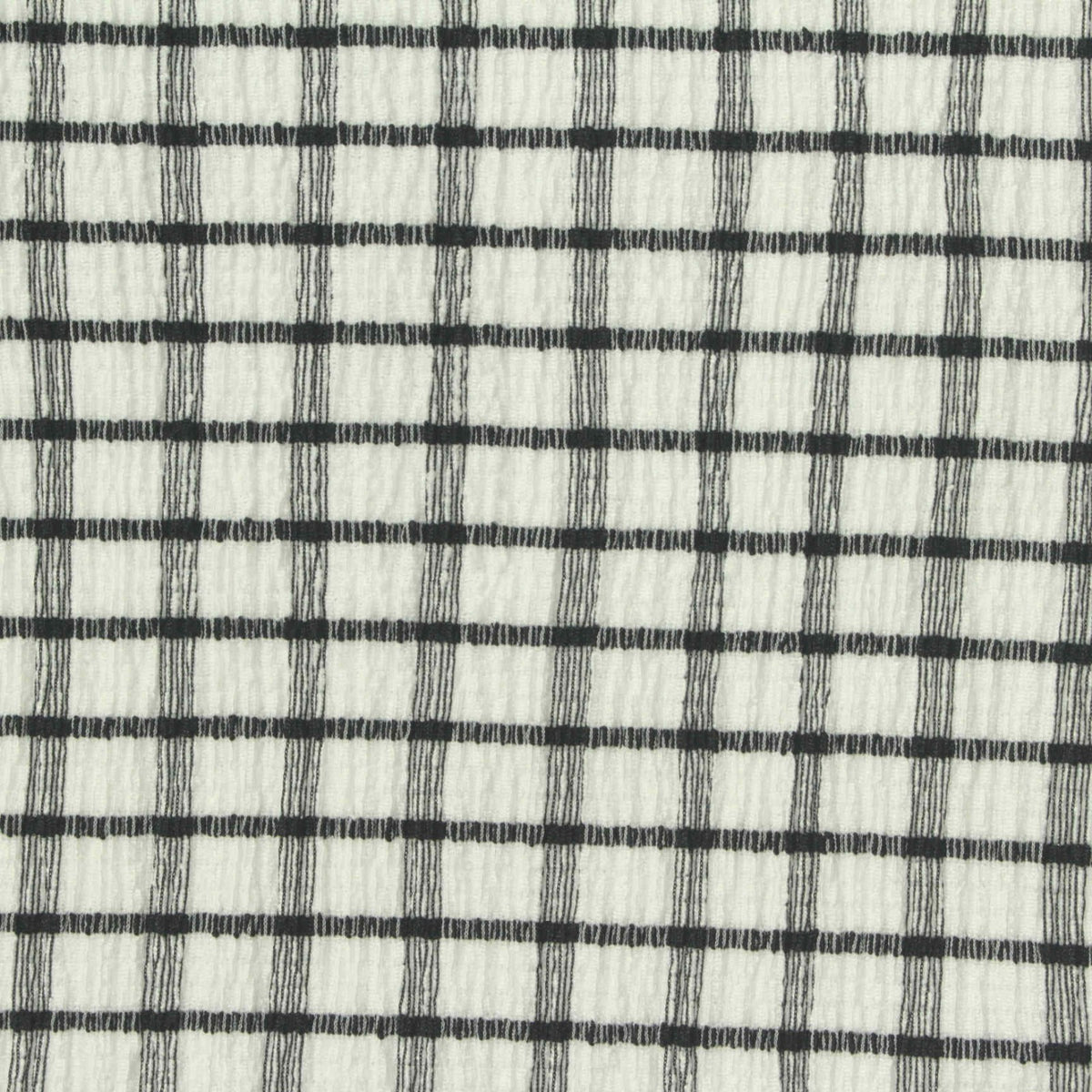 Black Check Warp Knit, Polyester