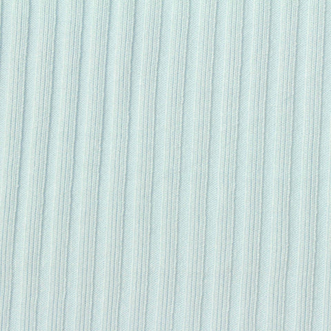 Brushed Polyester Stretch Rib Knit Fabric, 260 gsm, 155 cm — Blue
