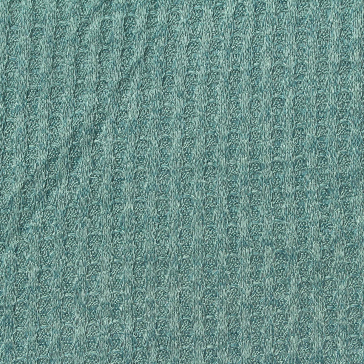 Polyester Viscose Stretch Waffle Knit Fabric, 172 gsm, 165 cm — Blue