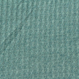 Polyester Viscose Stretch Waffle Knit Fabric, 172 gsm, 165 cm — Blue