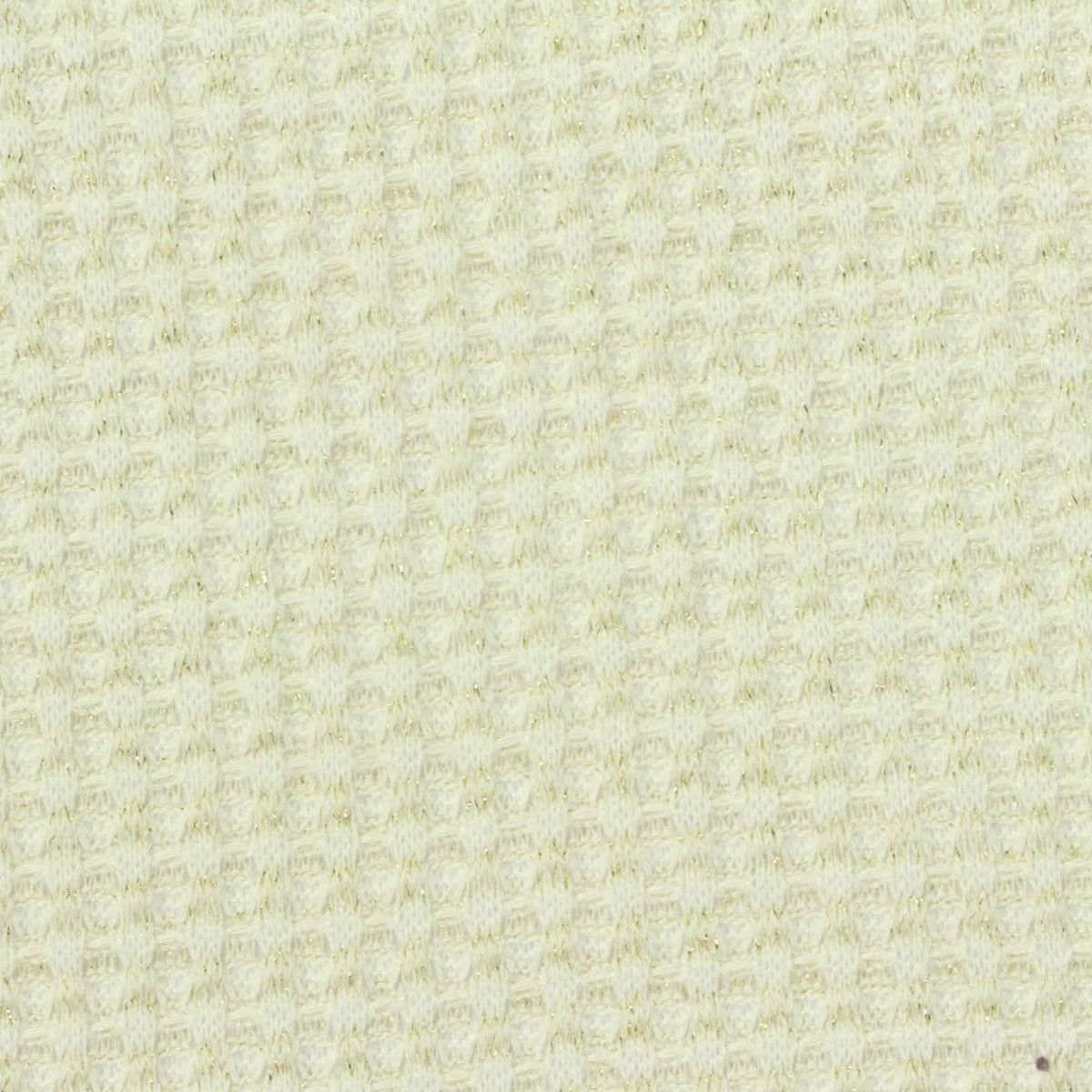 Cream Marl Waffle Knit, Poly-Viscose