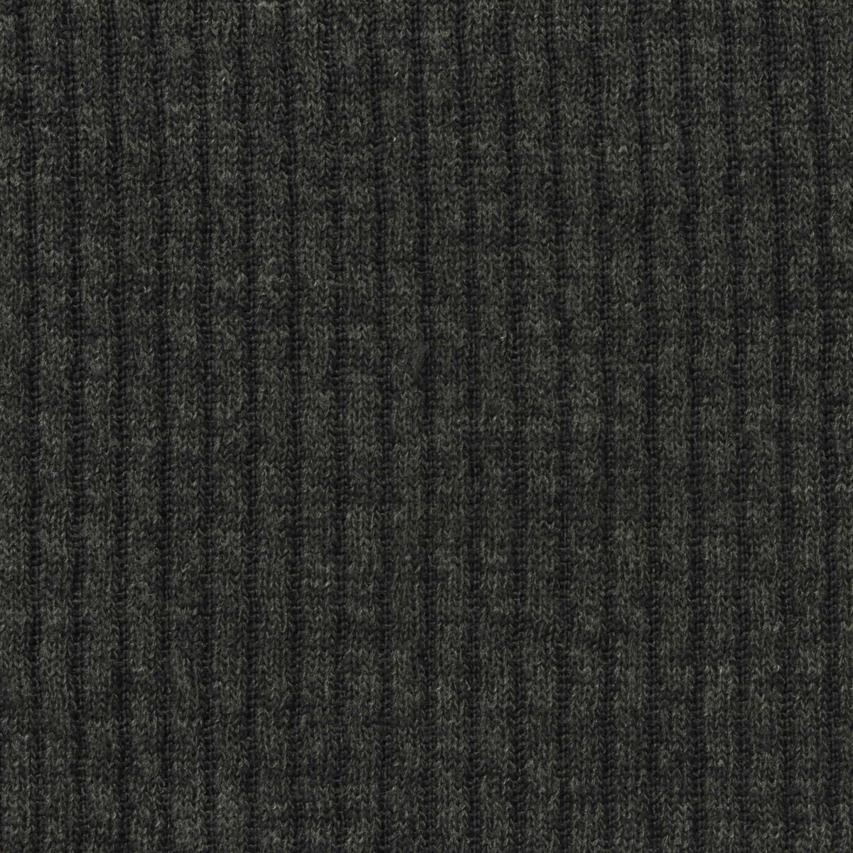 Polyester Stretch Rib Knit Fabric, 303 gsm, 164 cm — Grey