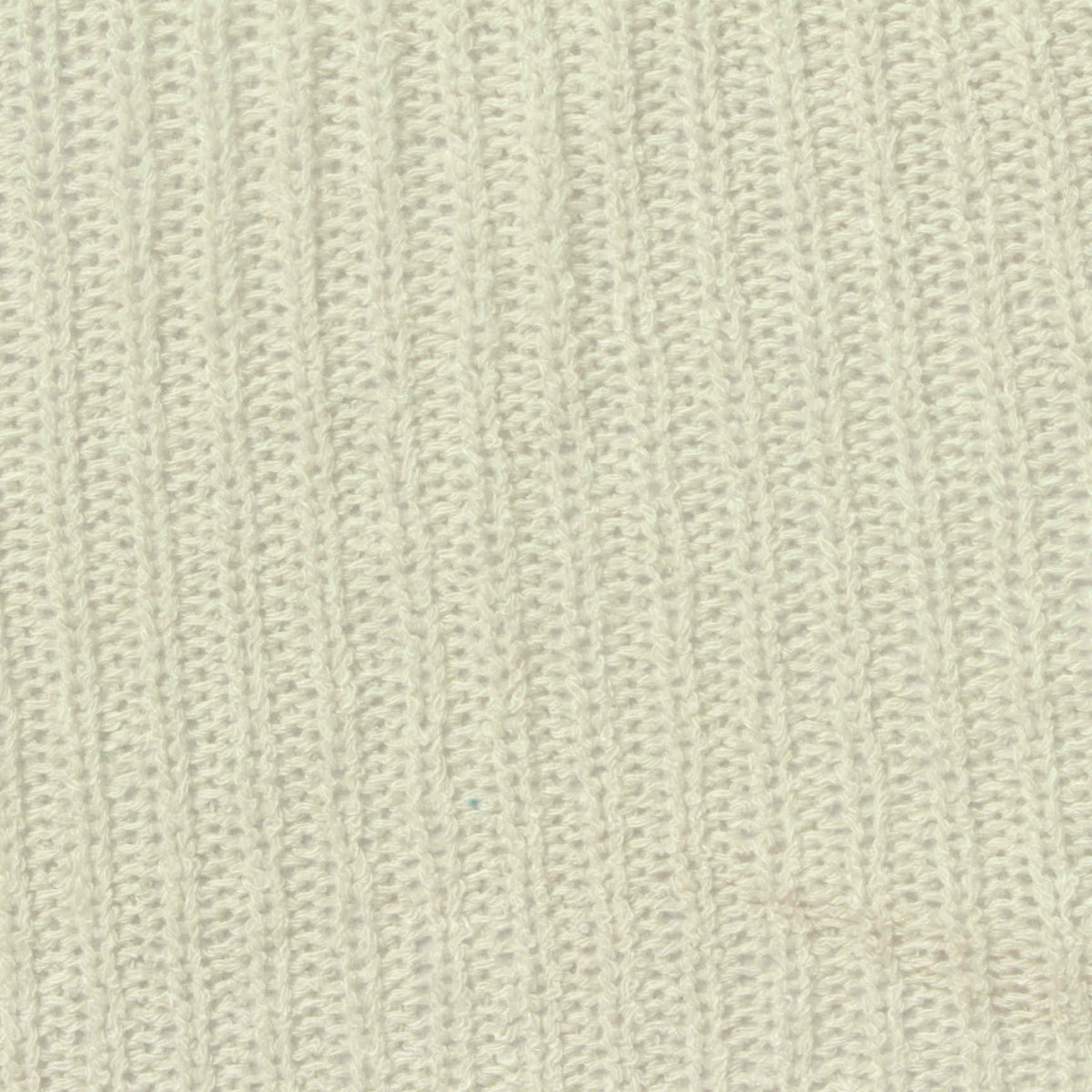 Off-White Ribbed Rib Knit, Poly-Viscose