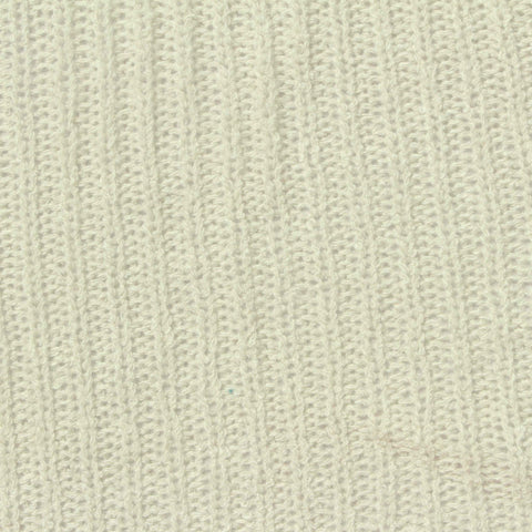 Polyester Viscose Rib Knit Fabric, 260 gsm, 155 cm — White