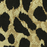 Black Leopard Interlock Knit, Poly-Nylon — texture