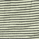 Black Horizontal-Stripe Jersey Knit, Viscose — texture