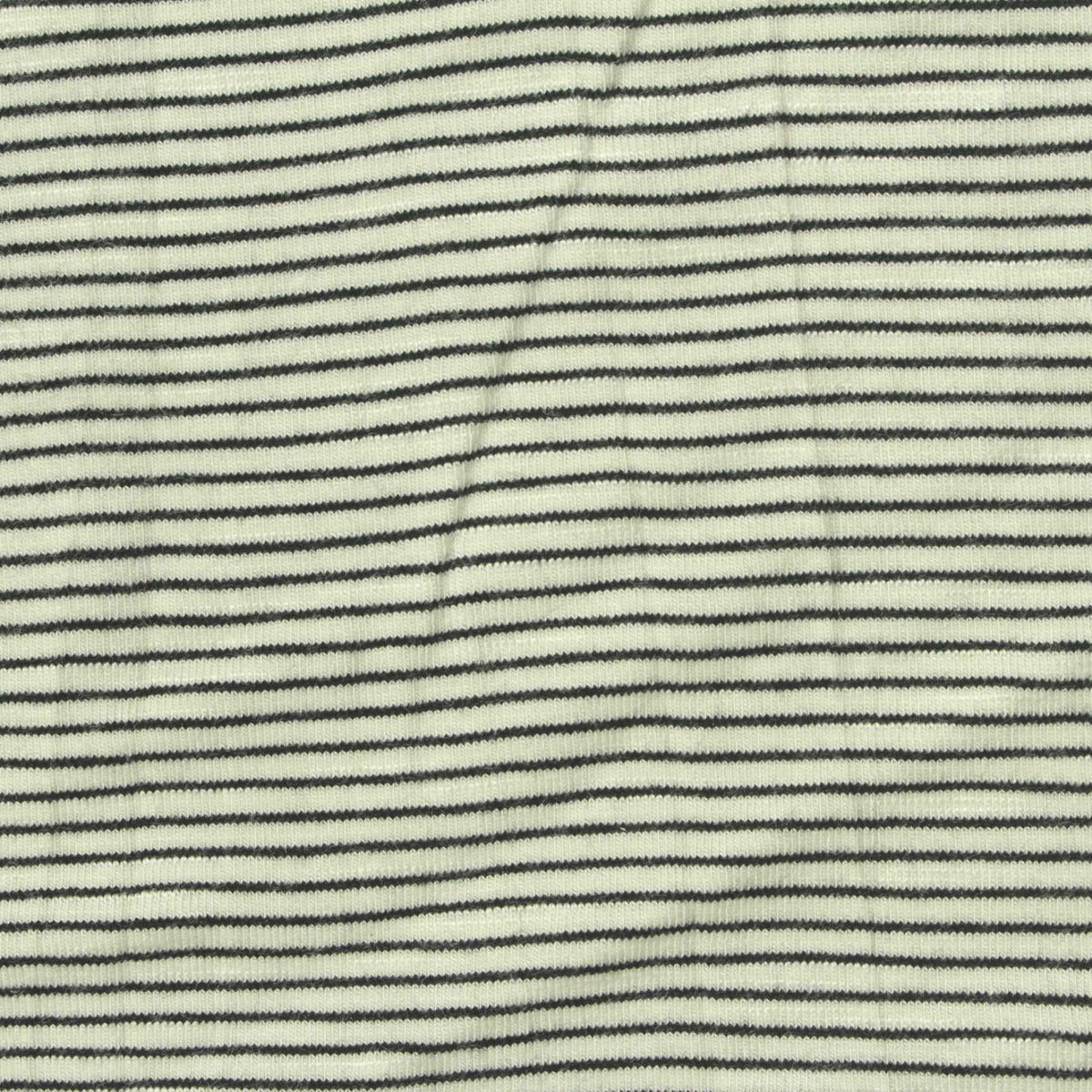 Black Horizontal-Stripe Jersey Knit, Viscose, 190 gsm