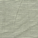 Black Horizontal-Stripe Jersey Knit, Viscose