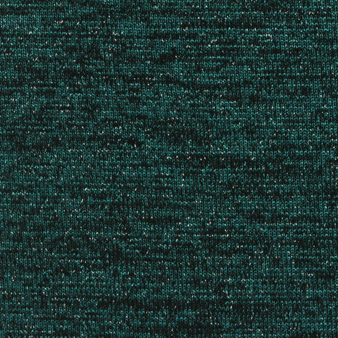 Dark Teal Marl Chunky Knit, Poly-Viscose, 230 gsm