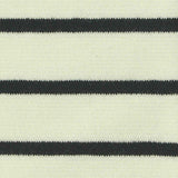 Cream Stripes Ponte Knit, Poly-Cotton — texture