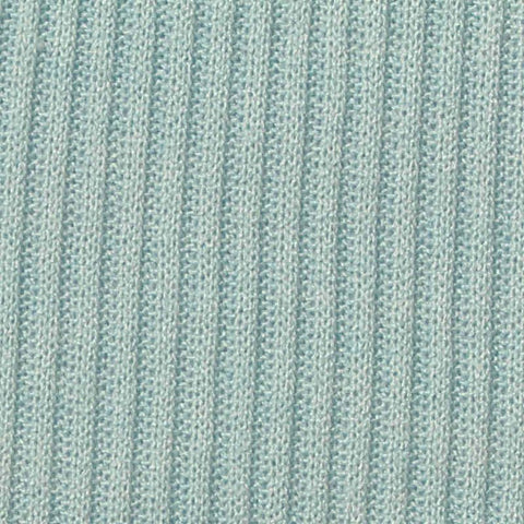 Viscose Nylon Blend Rib Knit Fabric, 210 gsm, 170 cm — Blue