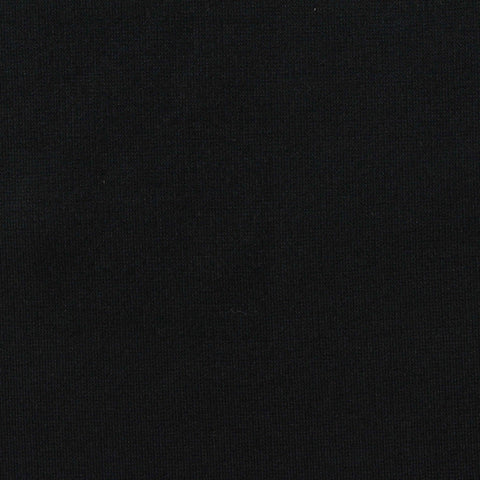 Viscose Nylon Stretch Ponte Knit Fabric, 310 gsm, 155 cm — Black