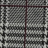Black Houndstooth Jacquard, Poly-Viscose — texture