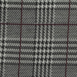 Black Houndstooth Jacquard, Poly-Viscose