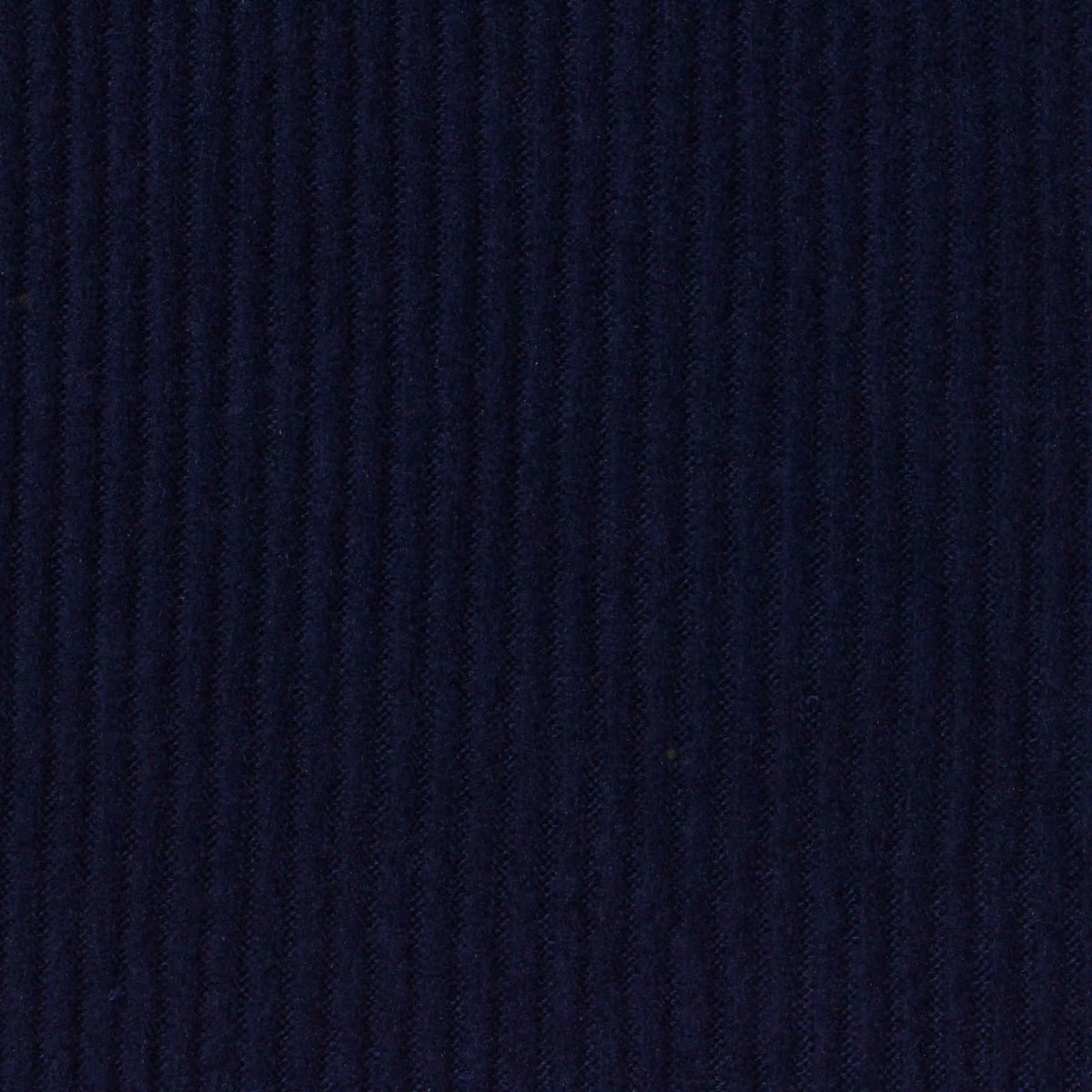 Brushed Polyester Stretch Rib Knit Fabric, 240 gsm, 175 cm — Navy