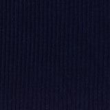 Brushed Polyester Stretch Rib Knit Fabric, 240 gsm, 175 cm — Navy