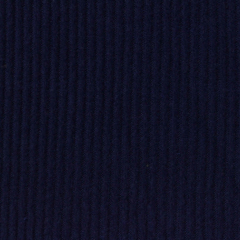 Brushed Polyester Stretch Rib Knit Fabric, 240 gsm, 175 cm — Navy