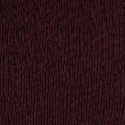 Polyester Viscose Rib Knit Fabric, 310 gsm, 175 cm — Red