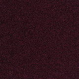 Dark Red Marl Rib Knit, Nylon-Linen