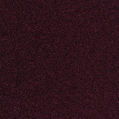 Dark Red Marl Rib Knit, Nylon-Linen